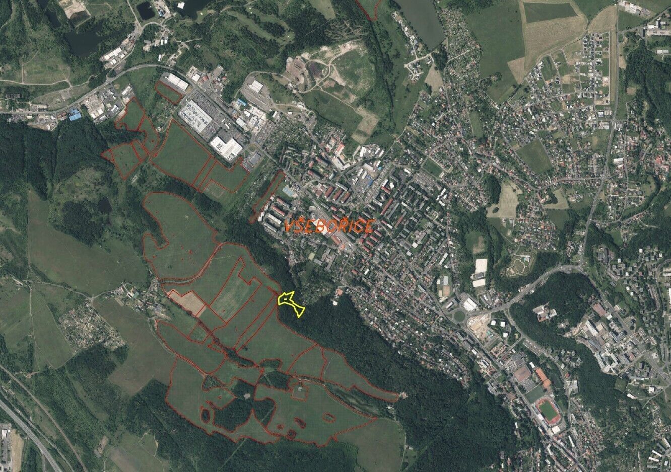 Prodej pozemek - Ústí nad Labem, 7 064 m² - 5