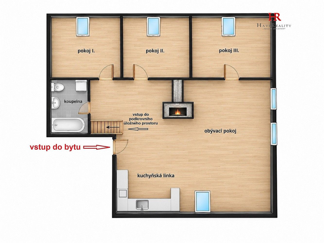 Byt 4+kk · 85 m² · Pražská, Poříčí nad Sázavou, okres Benešov - 4