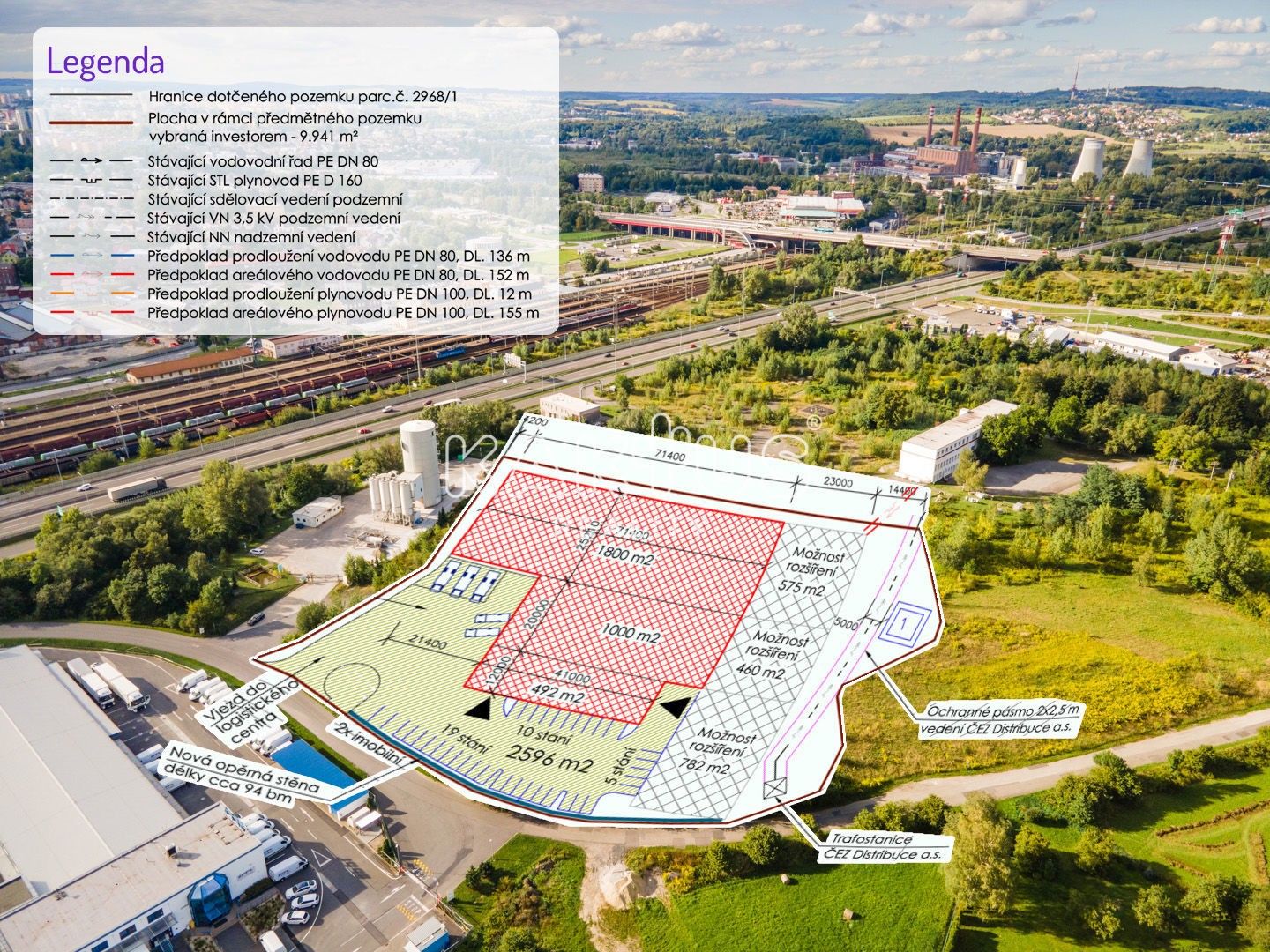 Prodej komerční pozemek - Františka a Anny Ryšových, Ostrava, 10 000 m²