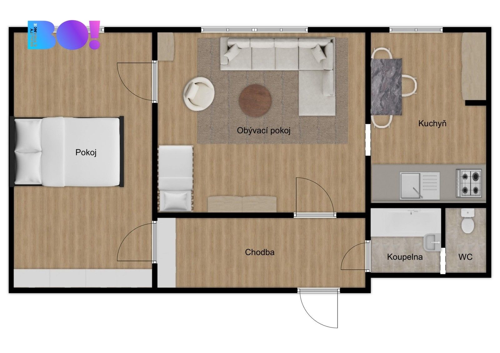 Prodej byt 2+1 - Okružní, Havířov Šumbark, 43 m² - 5