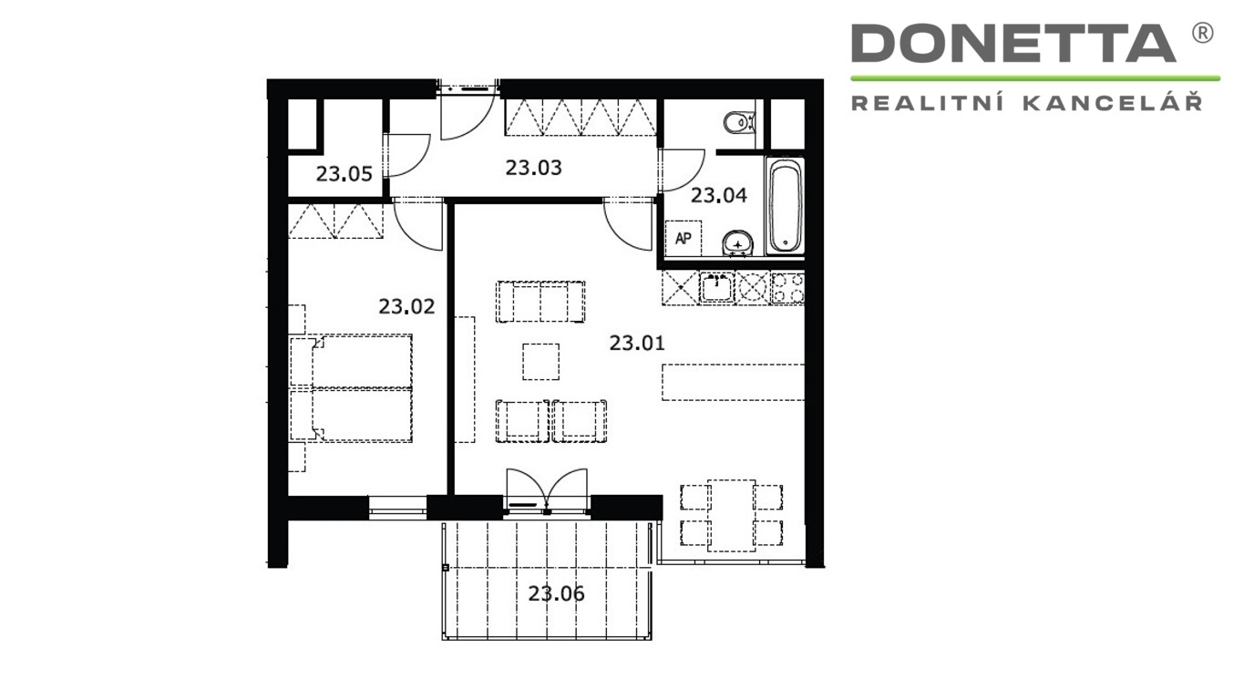Byt 2+kk · 60 m² · K Meteoru, Hradec Králové Svobodné Dvory - 3