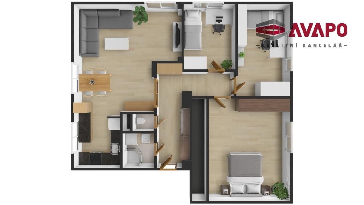 Pronájem byt 4+kk - Na Valech, Opava, 71 m²