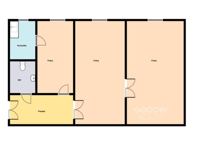 Pronájem byt 2+1 - Karlovo náměstí, Praha, 65 m² - 2