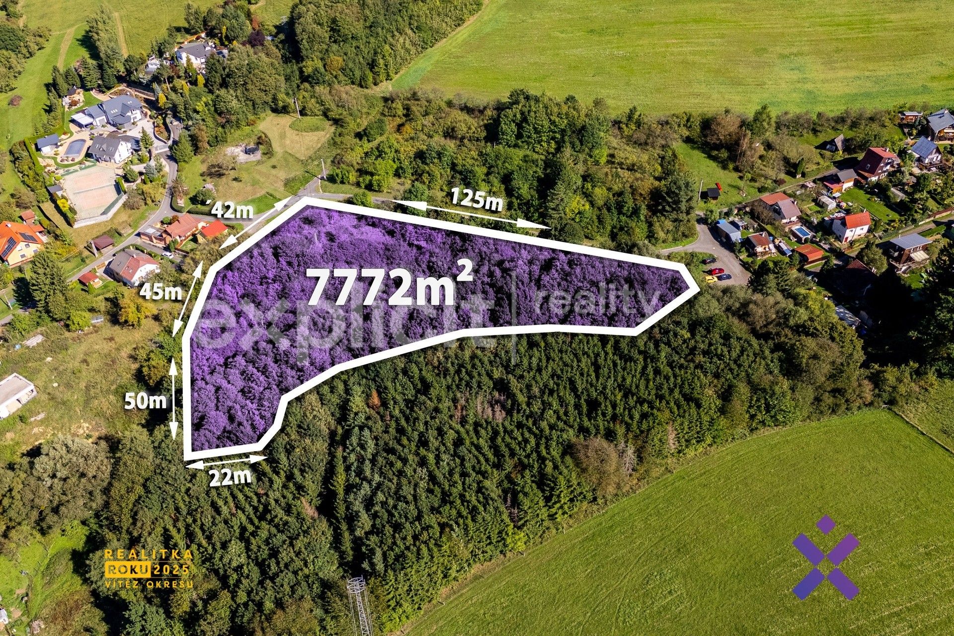 Pozemky pro bydlení, Cirón, Slušovice, 7 772 m² - 2