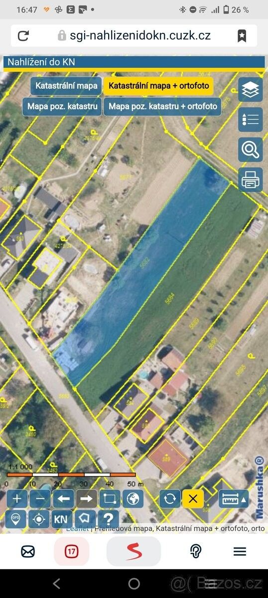 Prodej pozemek pro bydlení - Bučovice, 685 01, 1 732 m²