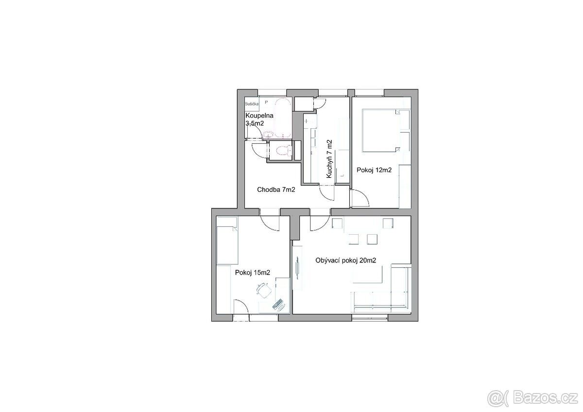 Byty, Sadská, 289 12