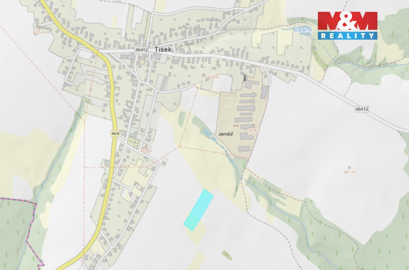 Prodej zemědělský pozemek - Tísek