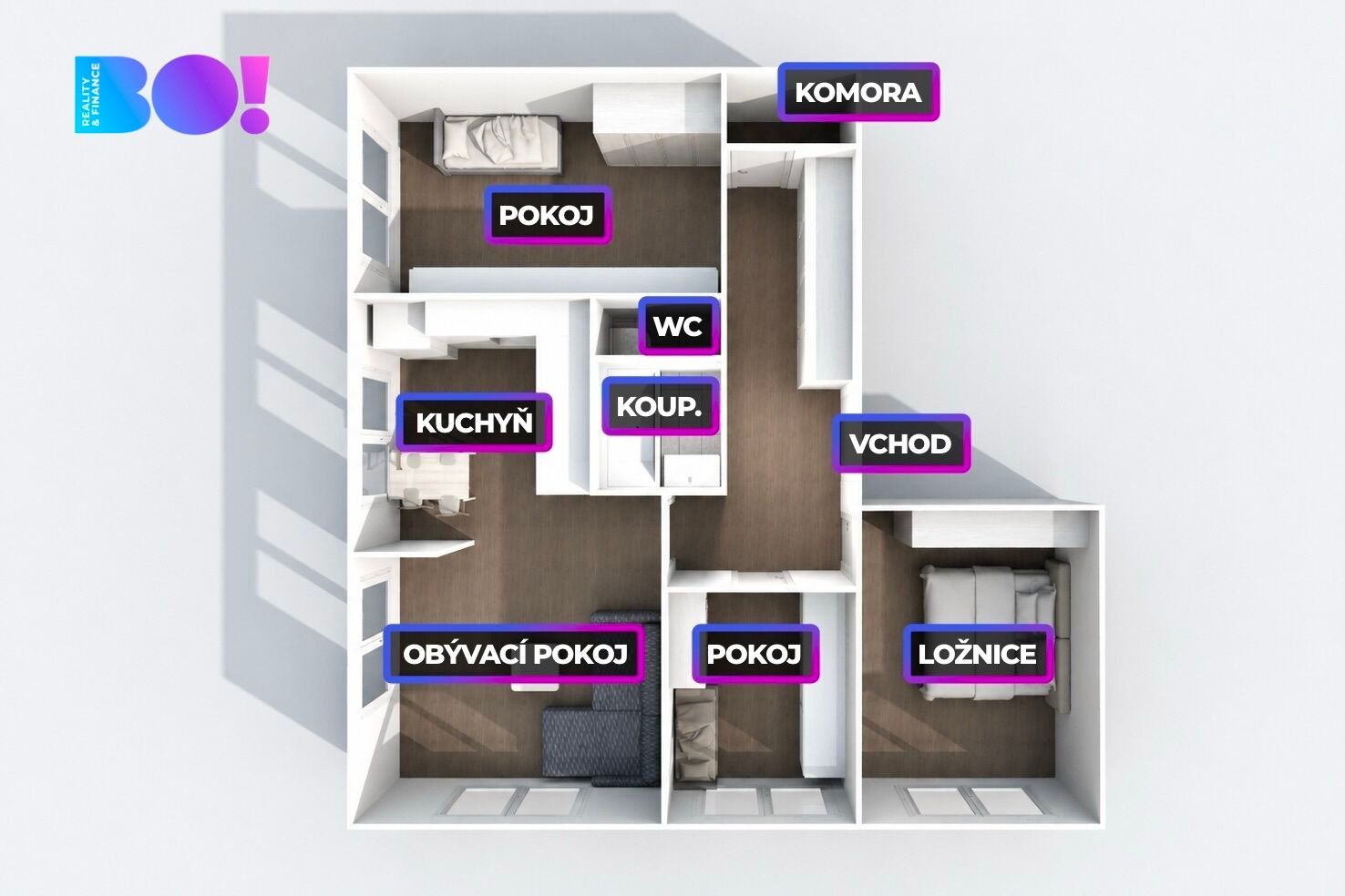Byt 4+kk · 82 m² · Nádražní, Ostrava Moravská Ostrava - 3