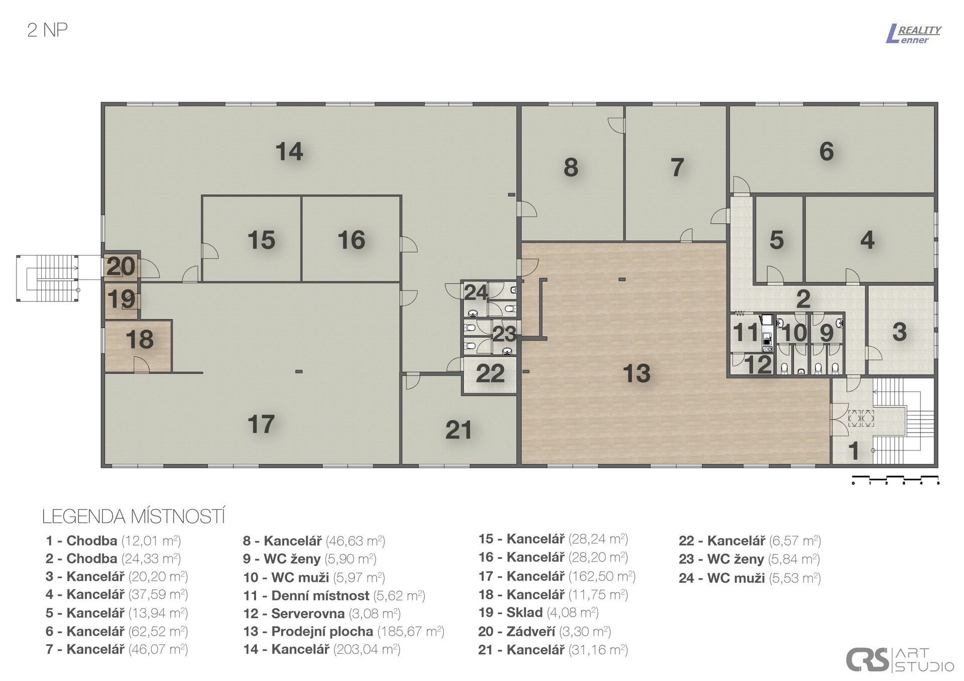Pronájem obchodní prostory - Brodská  , Příbram, 954 m²