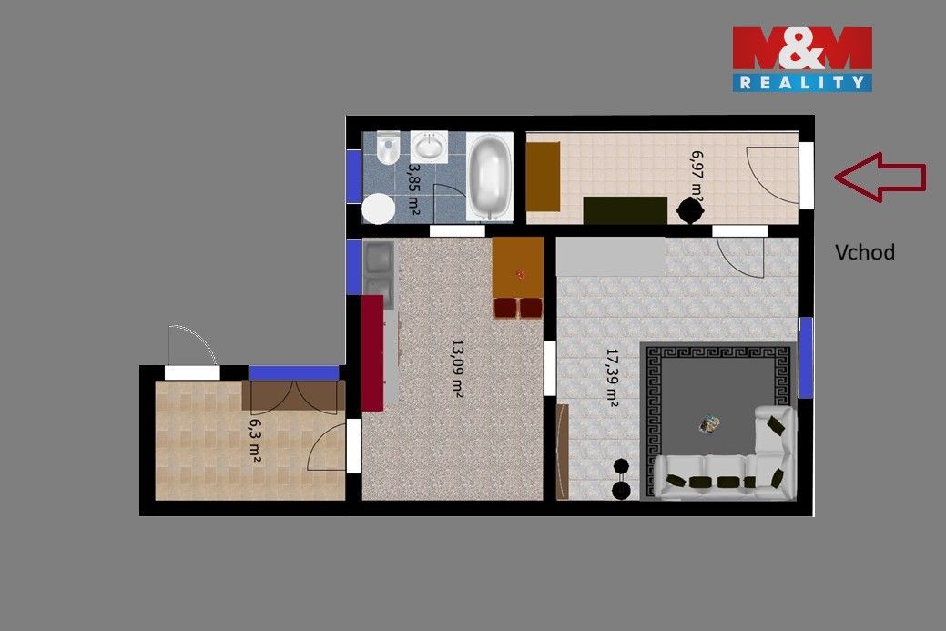 Rodinné domy, Alberto Vojtěcha Friče, Nový Bydžov, 48 m² - 2