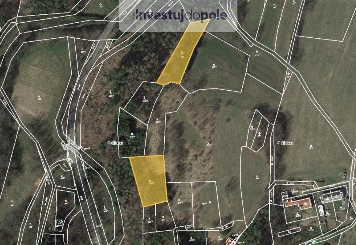 Lesy, Proseč, 3 539 m²