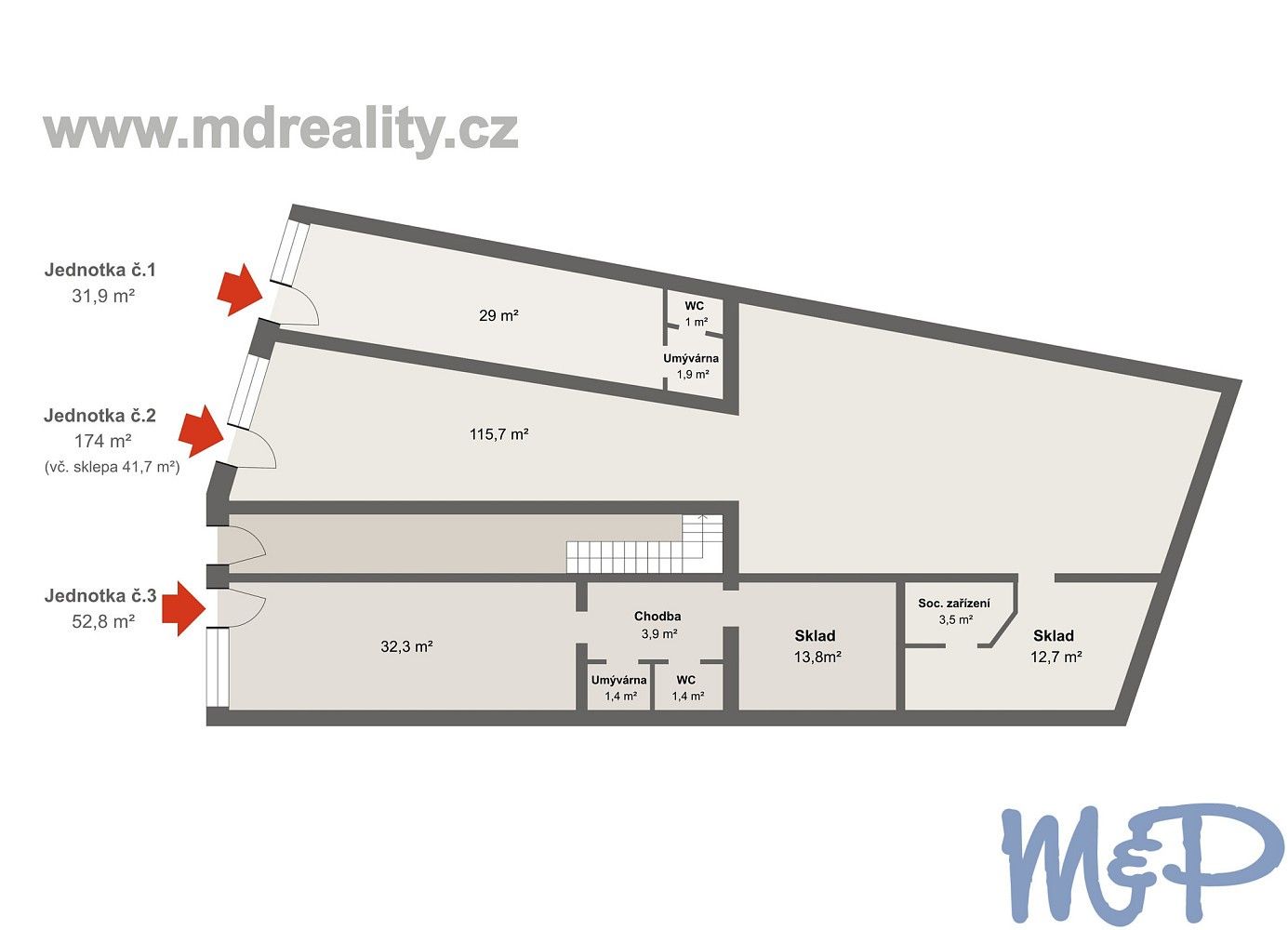 Obchodní prostory, Třebíč - Vnitřní Město, Kraj Vysočina, 240 m² - 2
