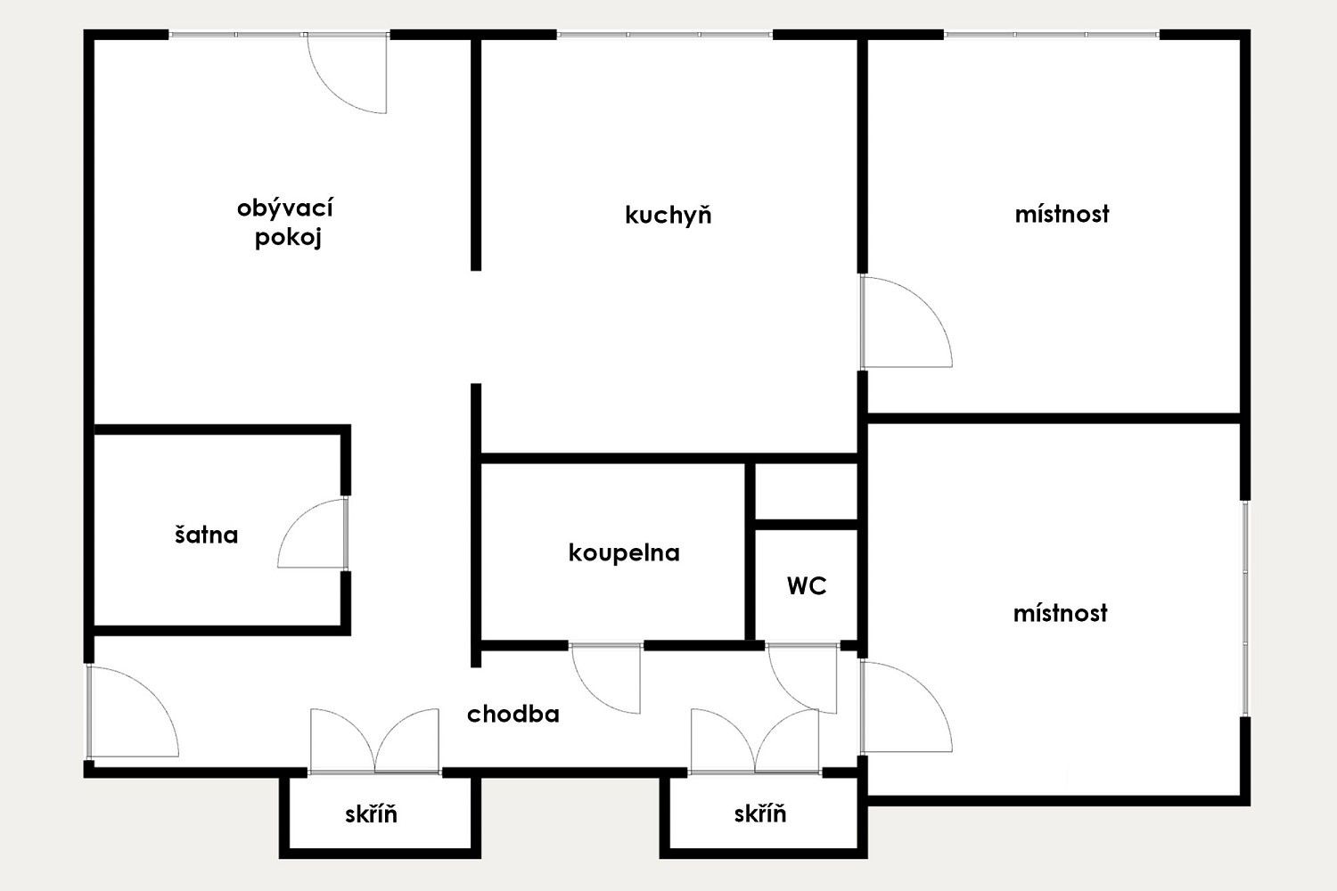 Byt 3+1 · 72 m² · Jaroslava Vrchlického, Most - 4