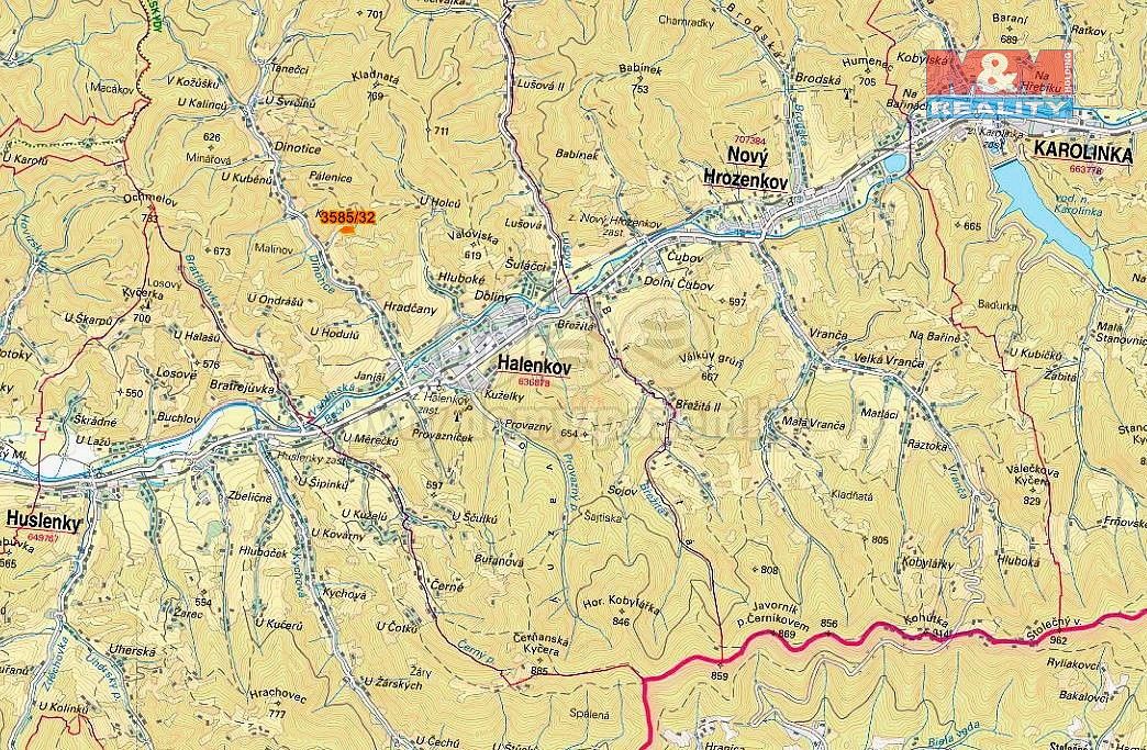 Prodej louka - Halenkov, okres Vsetín, Zlínský kraj - 5