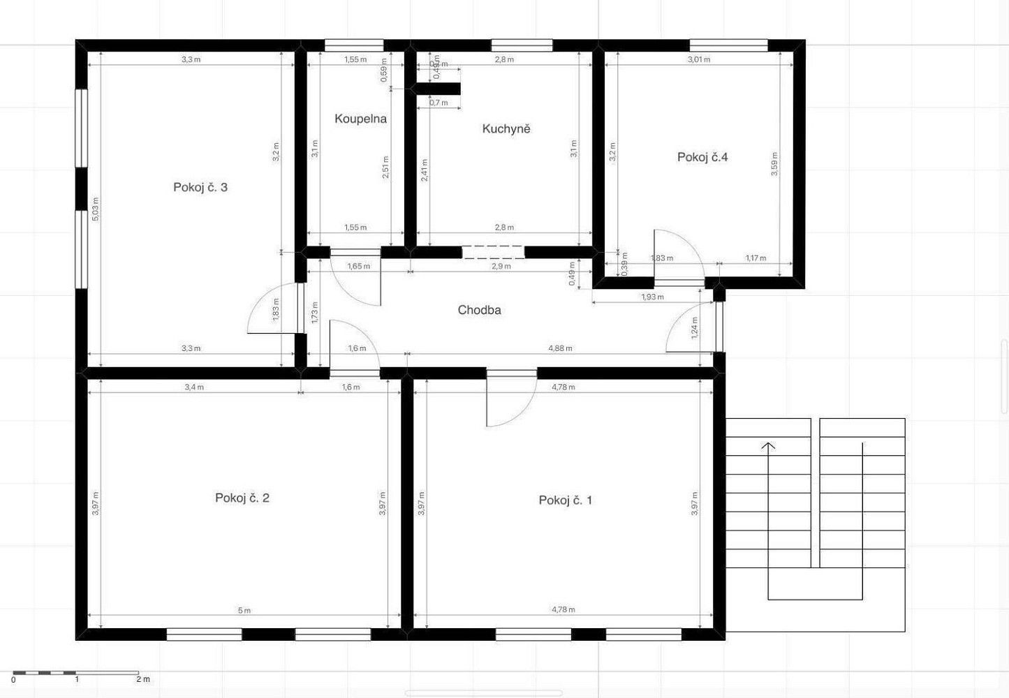 Byt 4+1 · 116 m² · Žižkova, Krnov - Pod Cvilínem, okres Bruntál - 3