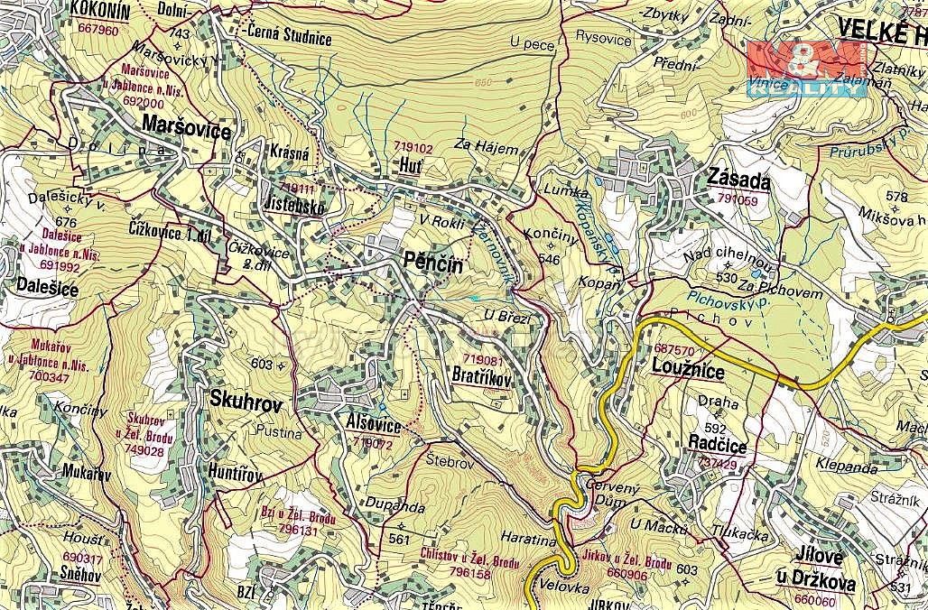 Prodej louka - Pěnčín, okres Jablonec nad Nisou, Liberecký kraj - 5