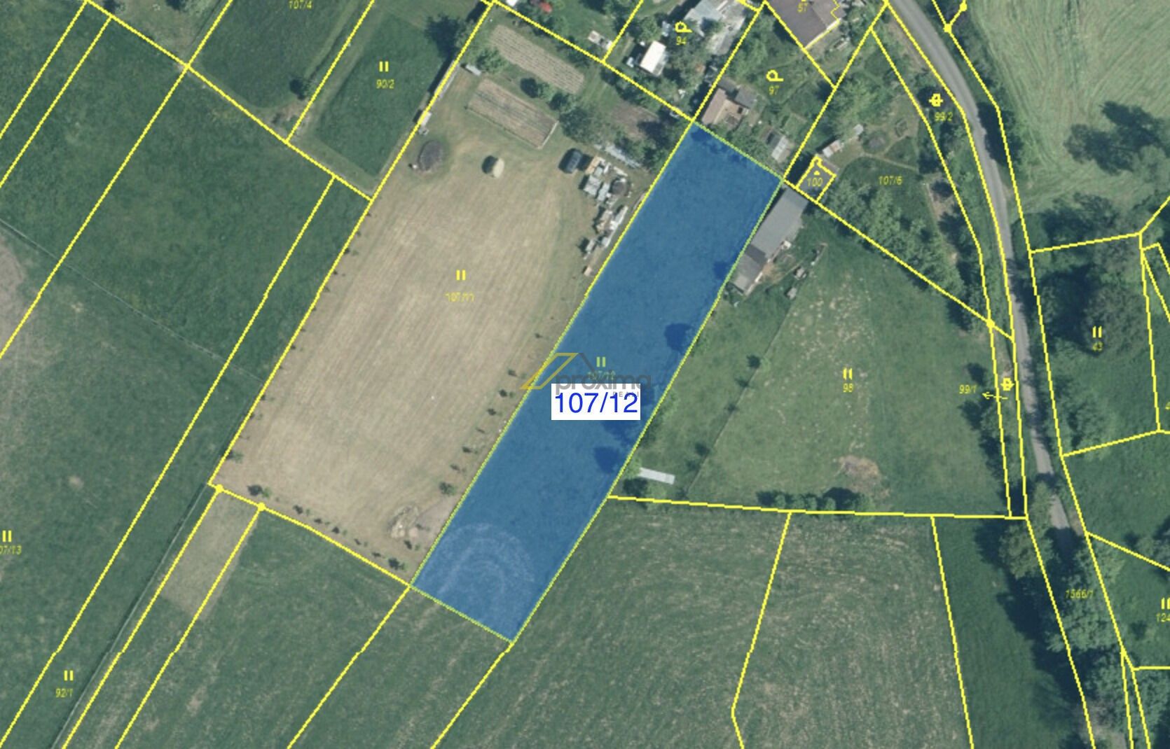 Zemědělské pozemky, Hoslovice, 7 m²