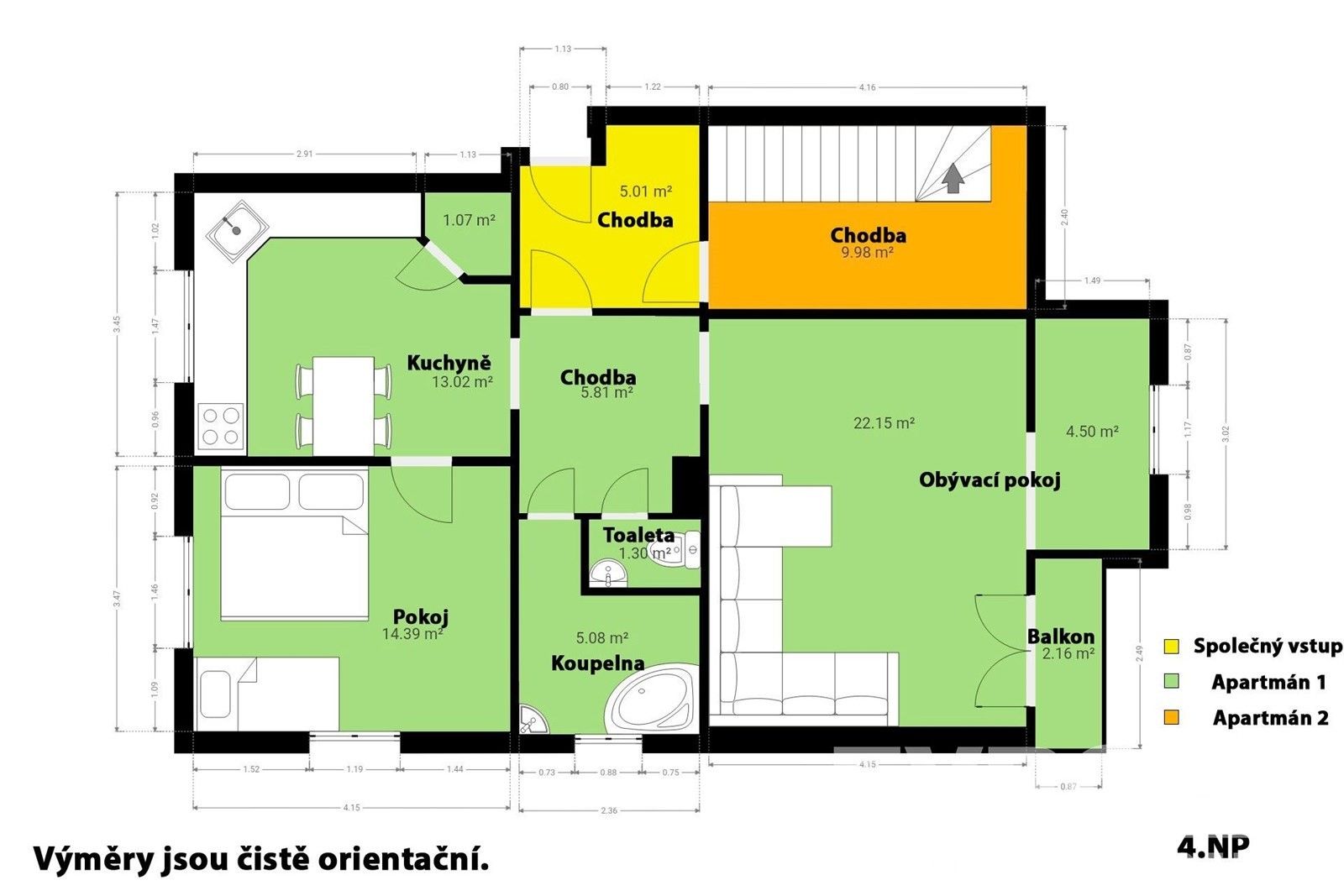 Byty, Lipno nad Vltavou, 151 m² - 2