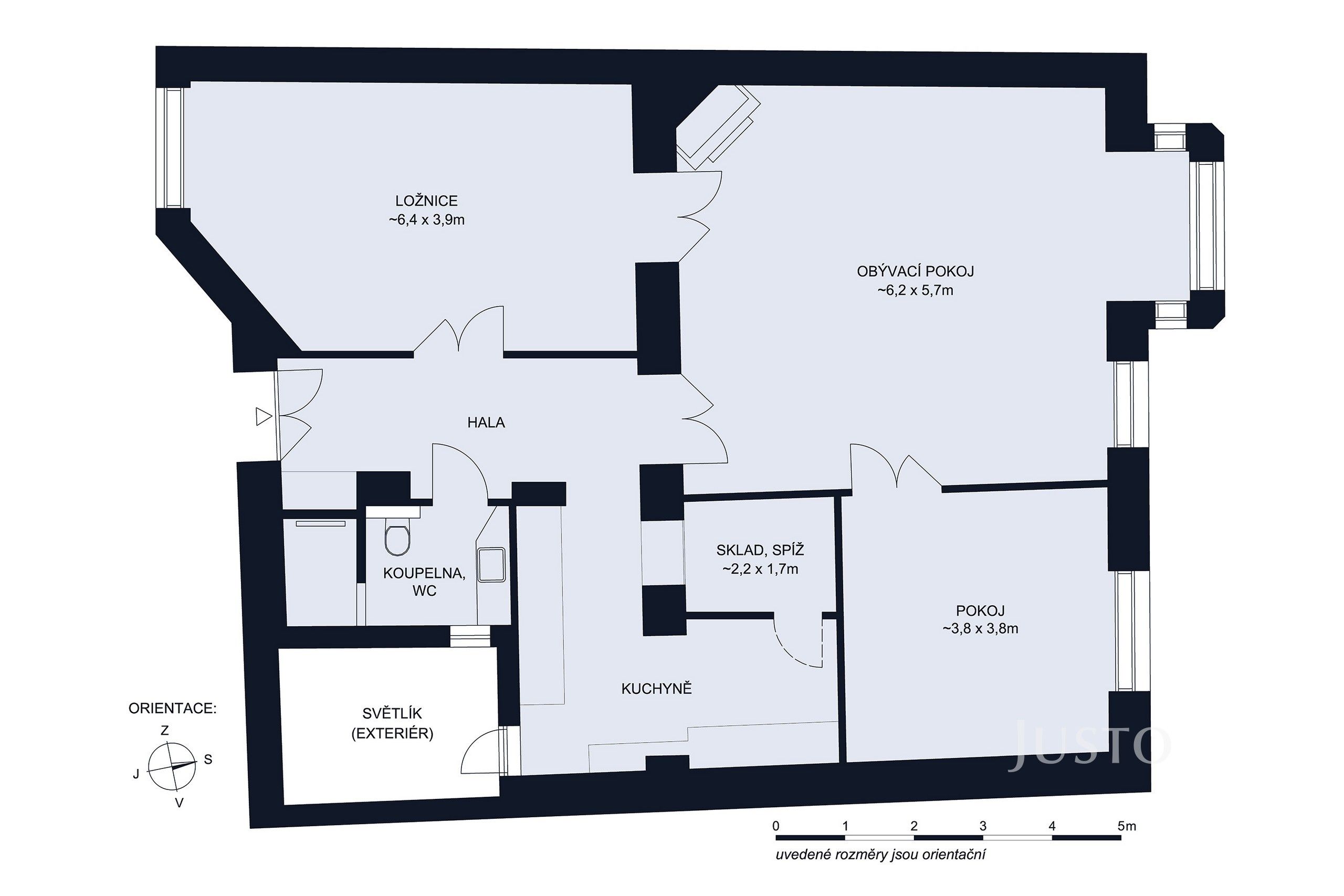Prodej byt 3+1 - Karla IV. 104, České Budějovice, 109 m²