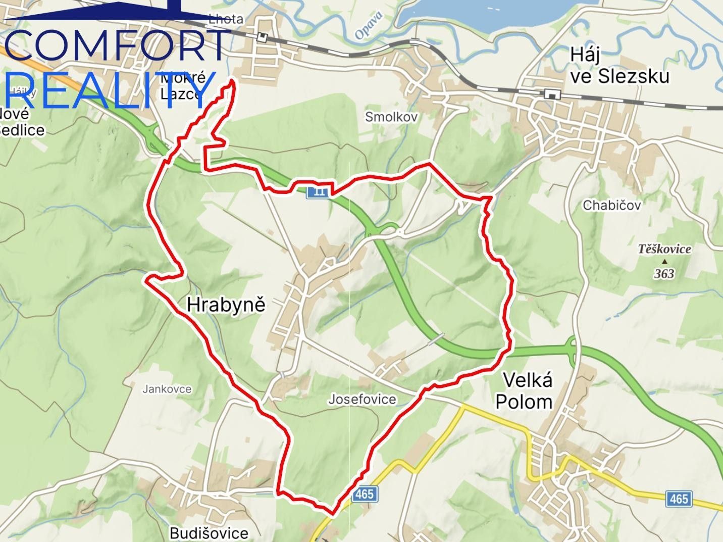 Prodej les - Hrabyně, 4 993 m²