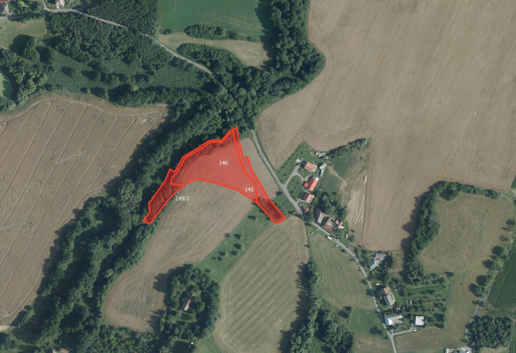 Zemědělské pozemky, Dubová, Miřetice