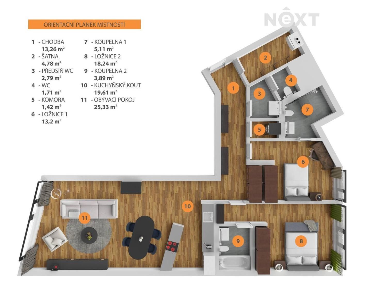 Byt 3+kk · 115 m² · Holečkova, Praha Smíchov - 4