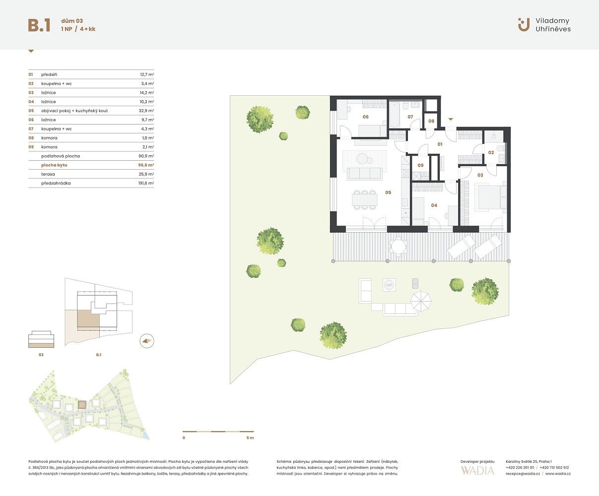 4+kk, Praha - Uhříněves, okres Praha 22, Hlavní město Praha, 96,6 m² - 2