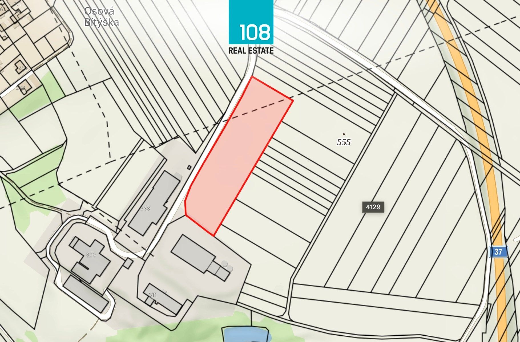 Prodej komerční pozemek - Osová Bítýška