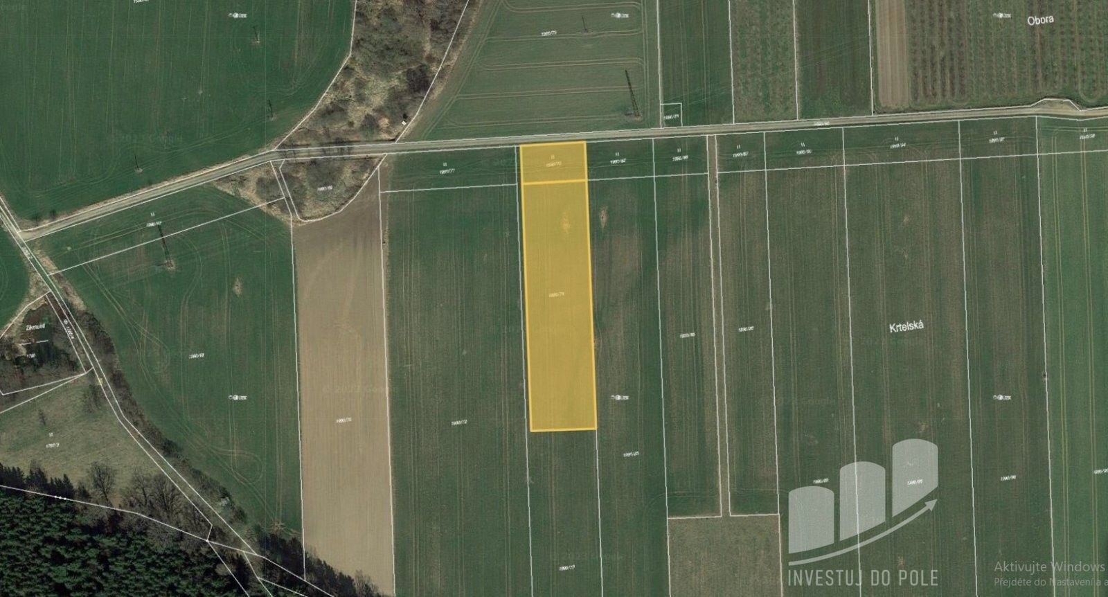 Zemědělské pozemky, Krtely, Malovice, 5 093 m²