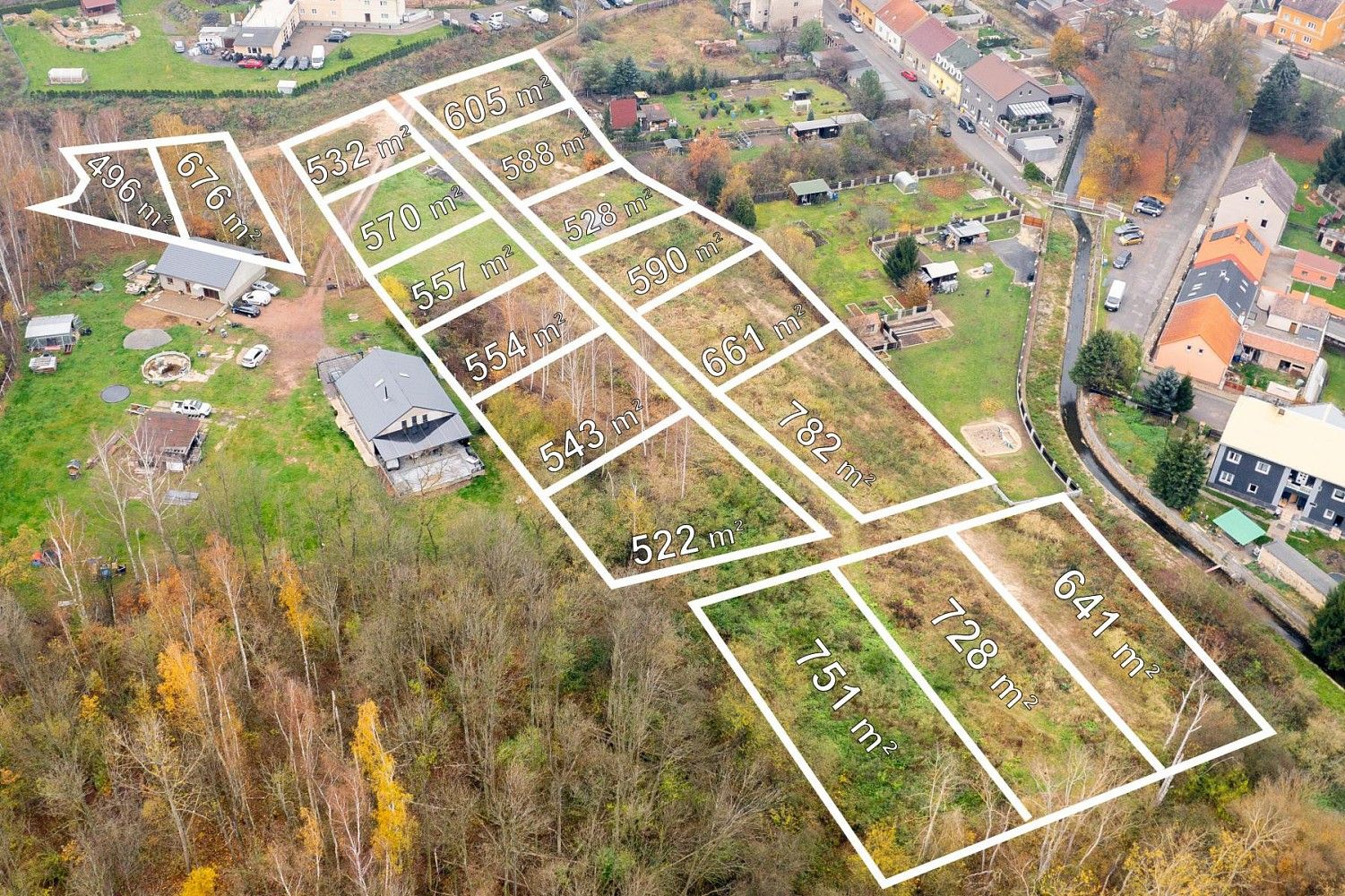 Pozemek pro bydlení, 532 m²