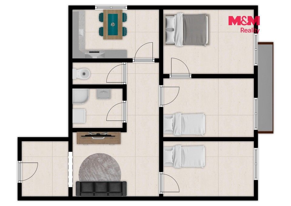 Prodej byt 4+1 - Imrychova, Praha, 71 m² - 5
