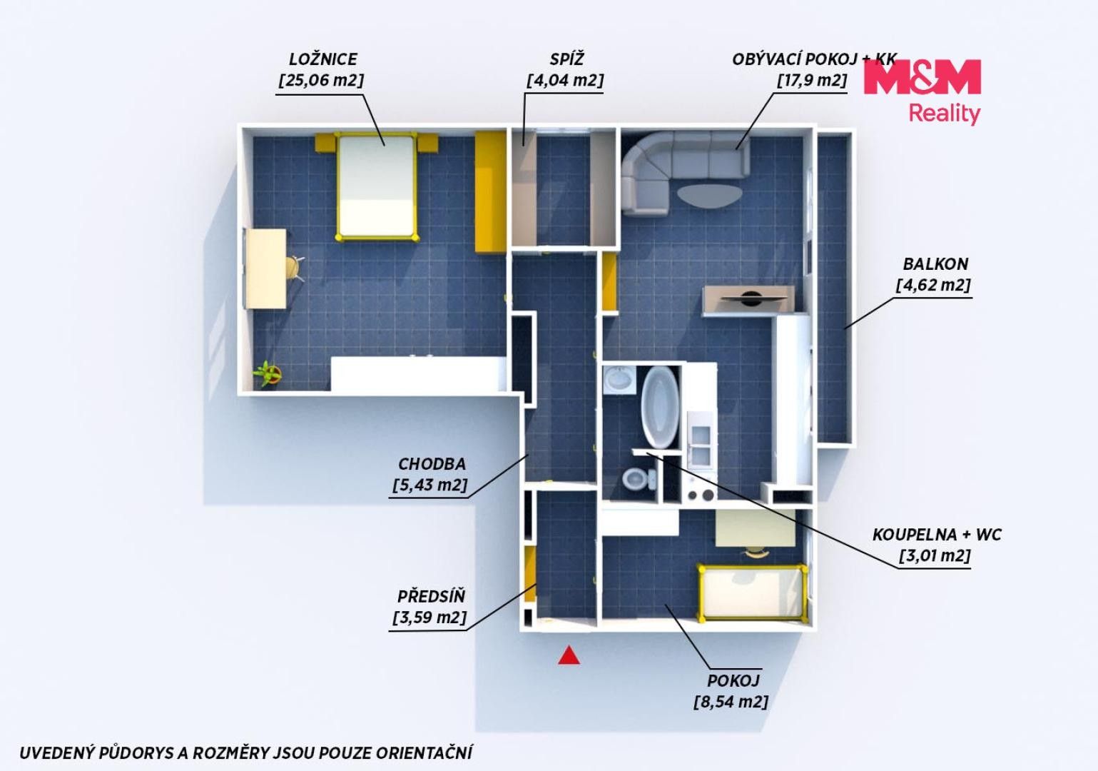 Byt 3+kk · 67 m² · Loudů 891, Dobřany - 4