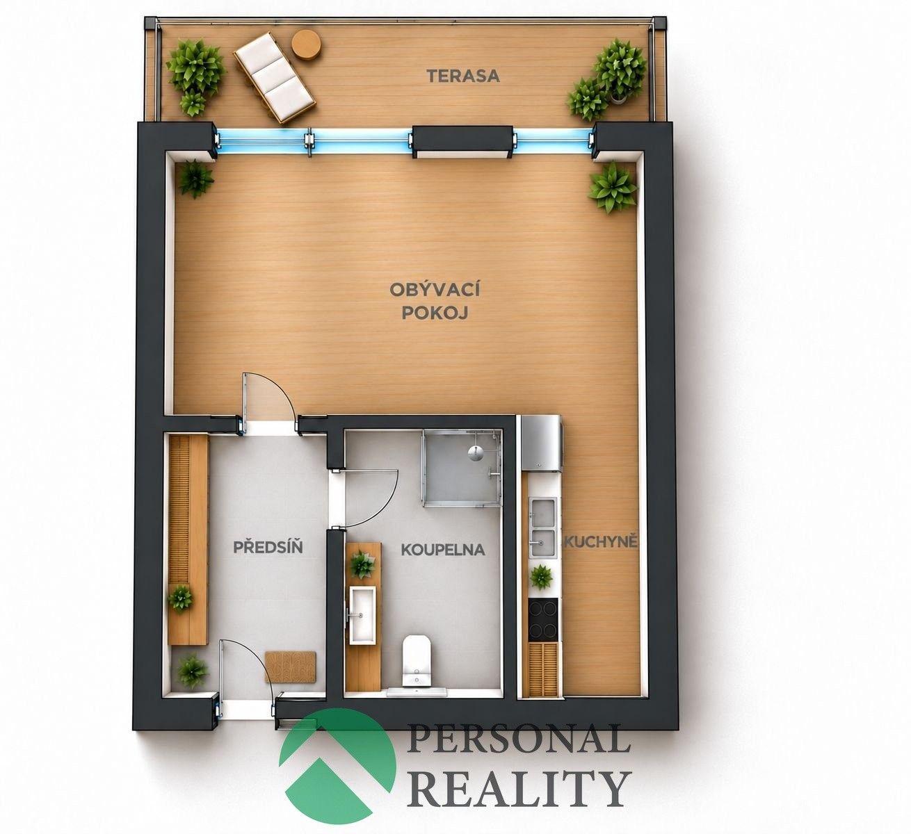 Byt 1+kk · 32 m² · Pichlova, Pardubice Zelené Předměstí - 4