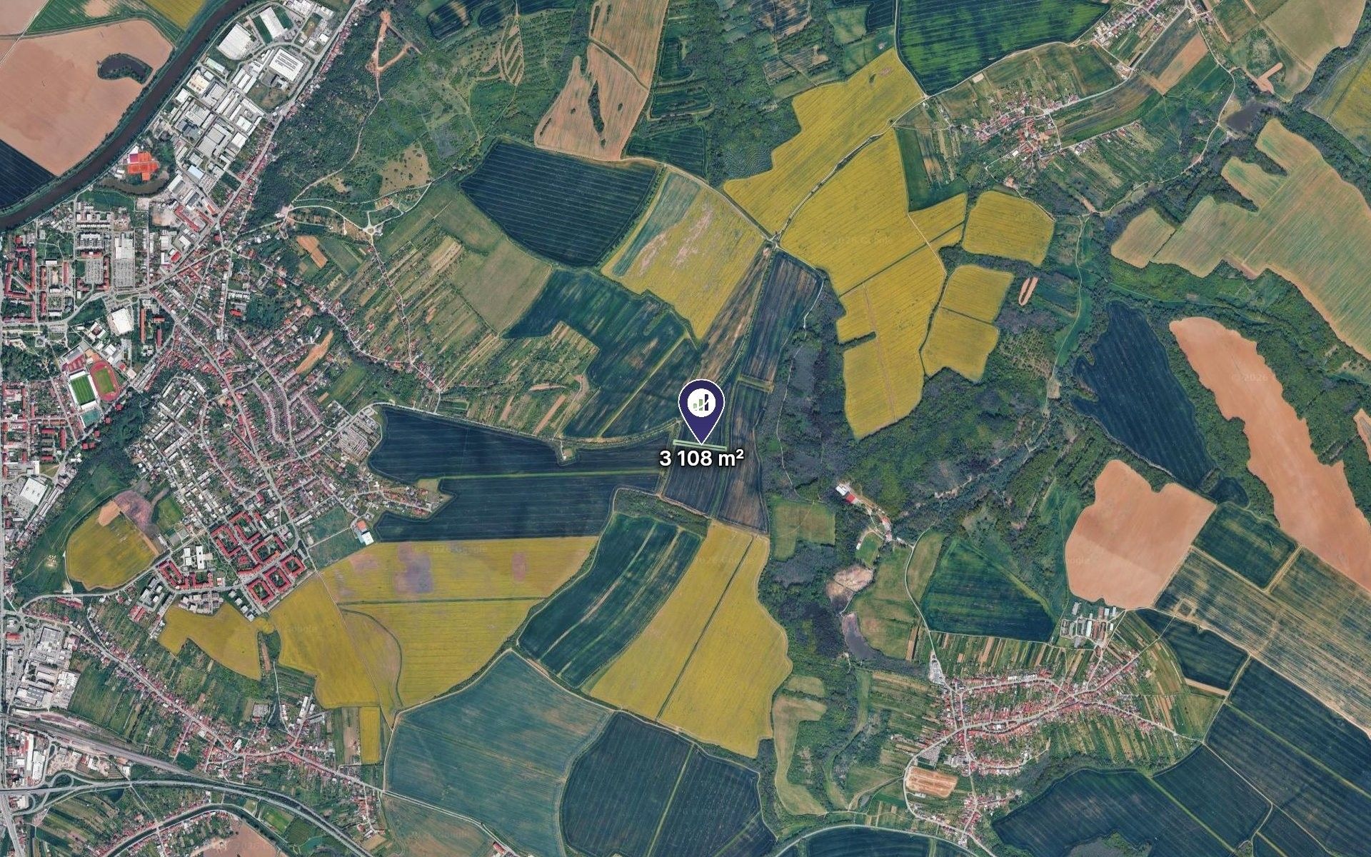 Zemědělské pozemky, Uherské Hradiště, 777 m² - 2
