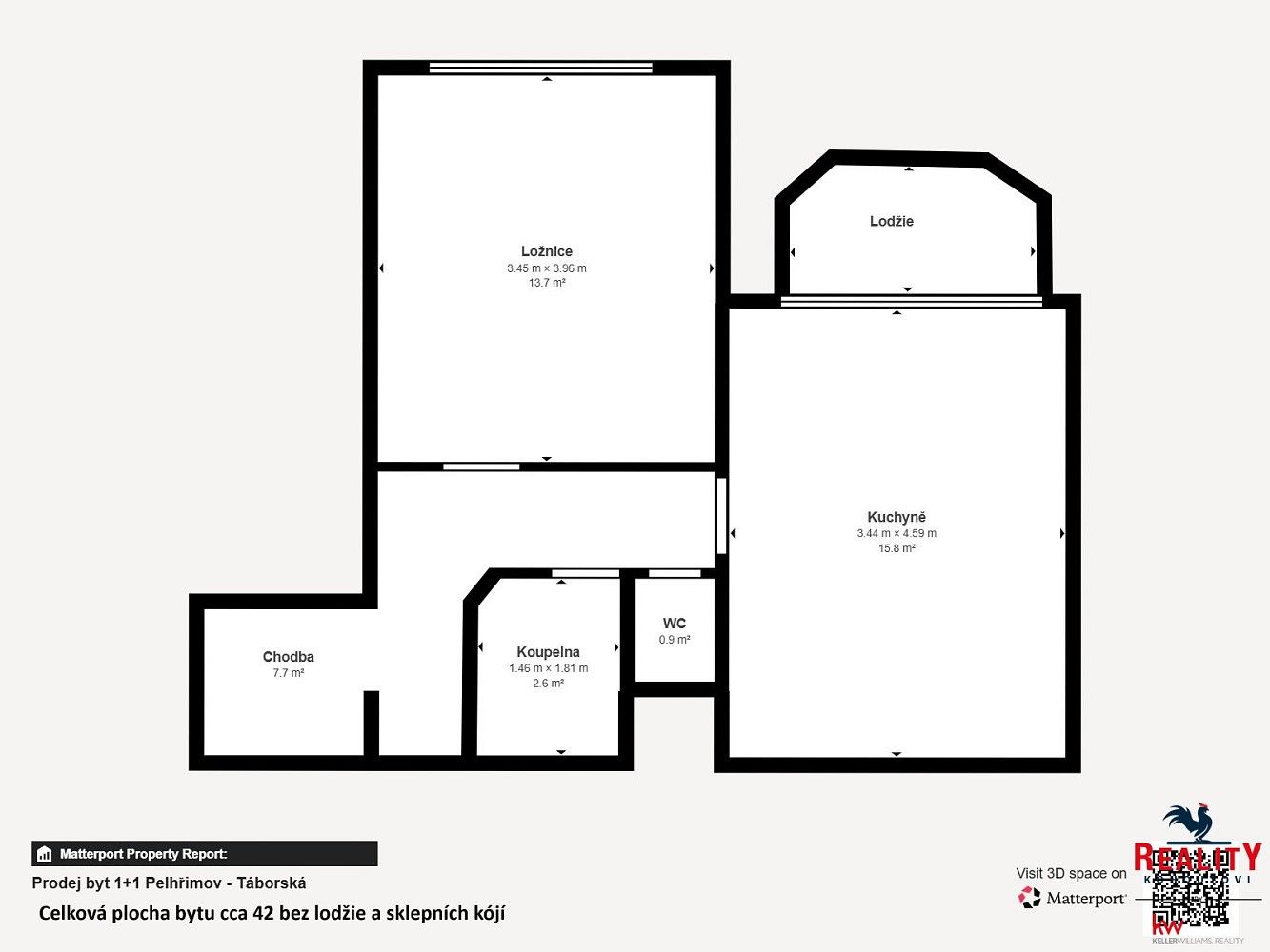 Byt 1+1 · 42 m² · Pelhřimov, Kraj Vysočina - 4