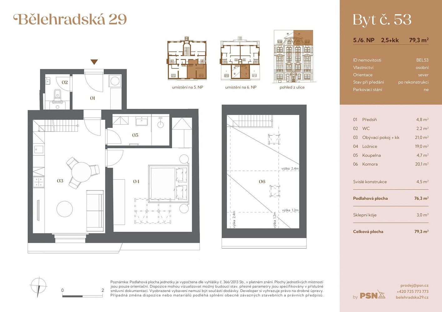 Byty, Praha - Vinohrady, Hlavní město Praha, 72 m² - 2