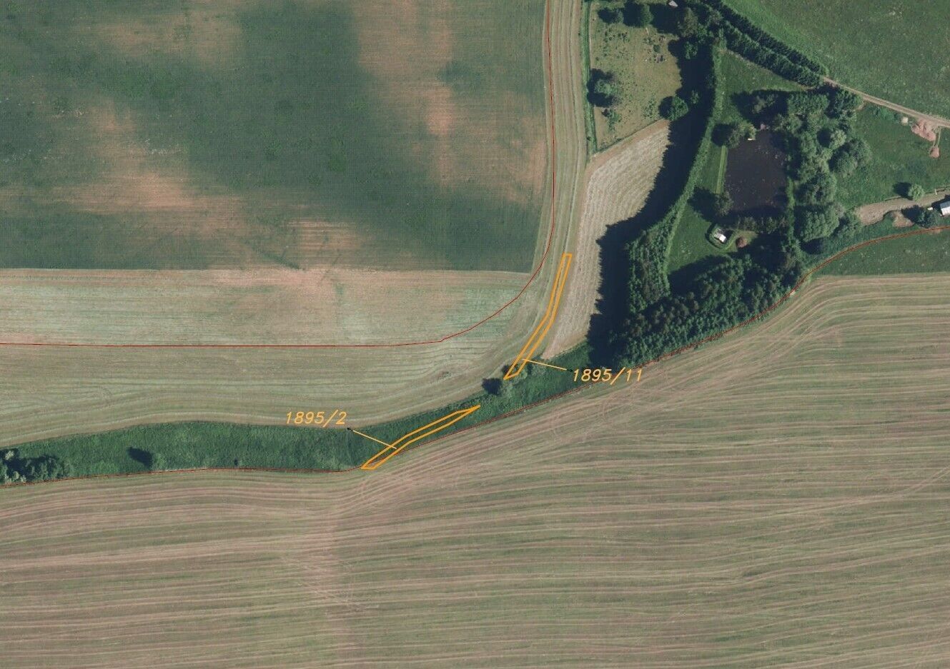 Zemědělské pozemky, Čistá u Horek, 2 991 m² - 2