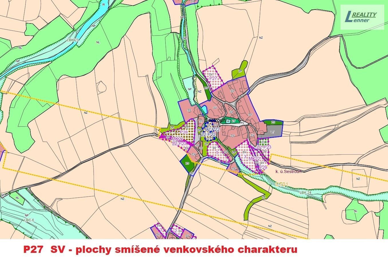 Prodej pozemek pro bydlení - Sestrouň, Sedlčany, 4 m²