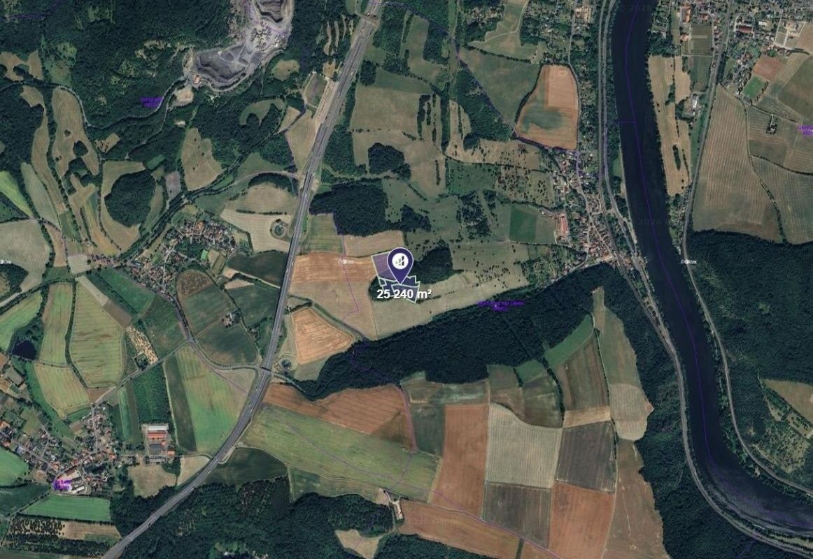 Zemědělské pozemky, Prackovice nad Labem, 5 048 m² - 2