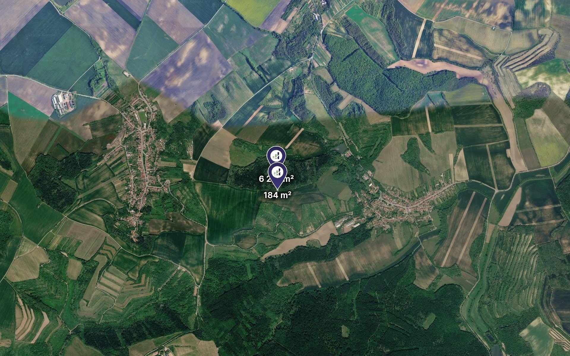 Lesy, Diváky, 6 415 m² - 2