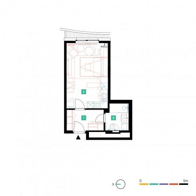 1+kk, Mukařovského, Praha 5 - Stodůlky, 30 m² - 2