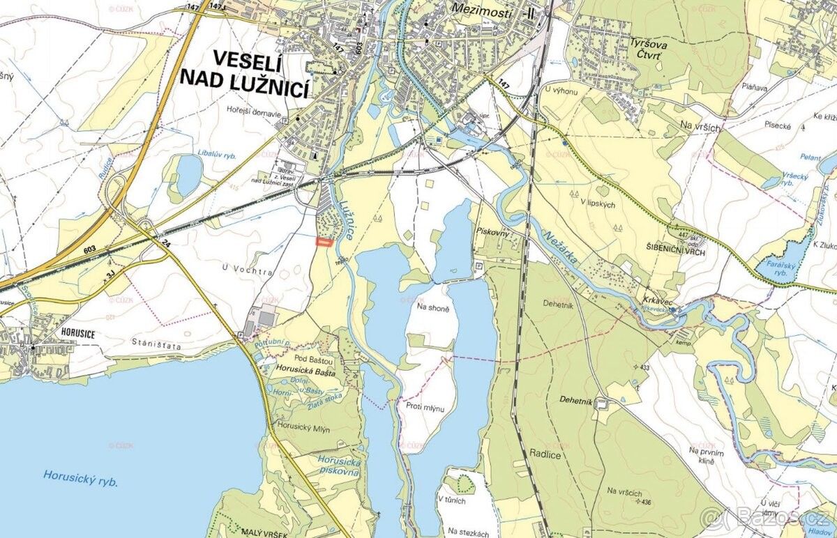 Prodej pozemek pro bydlení - Veselí nad Lužnicí, 391 81