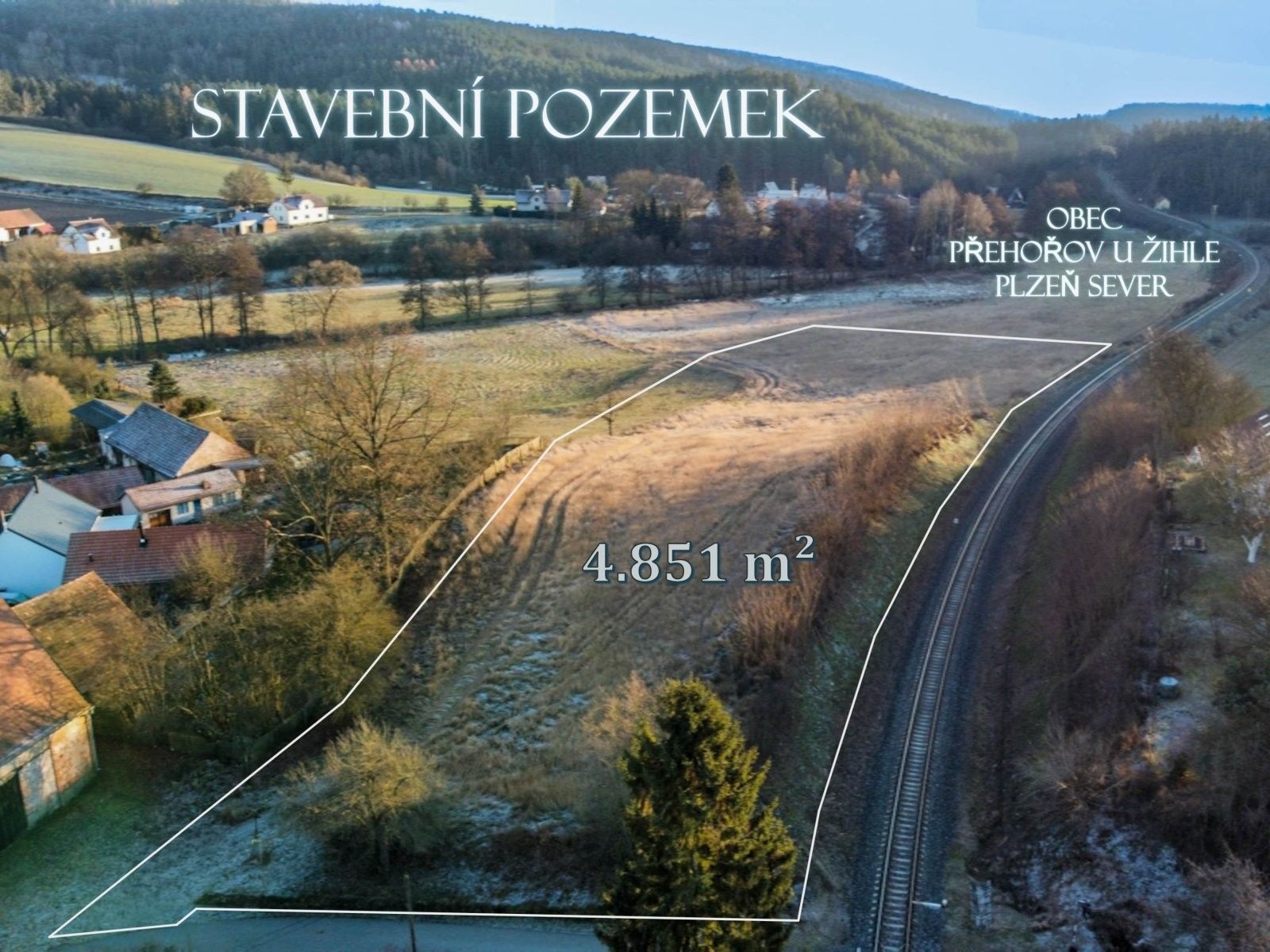 Prodej pozemek pro bydlení - Přehořov, Žihle, 4 851 m²