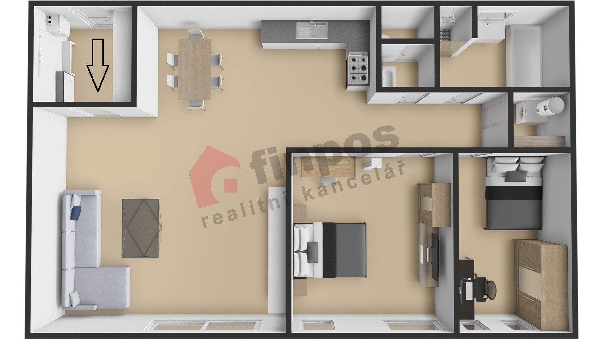 Prodej byt 3+kk - Hošťálkova 392, Praha, 92 m²