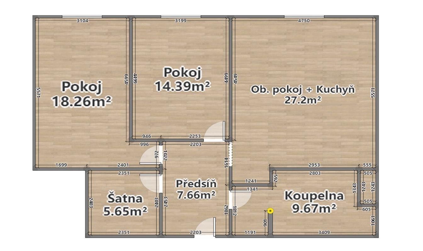 3+kk, Otýlie Beníškové, Plzeň - Plzeň, Plzeňský kraj, 82 m² - 1