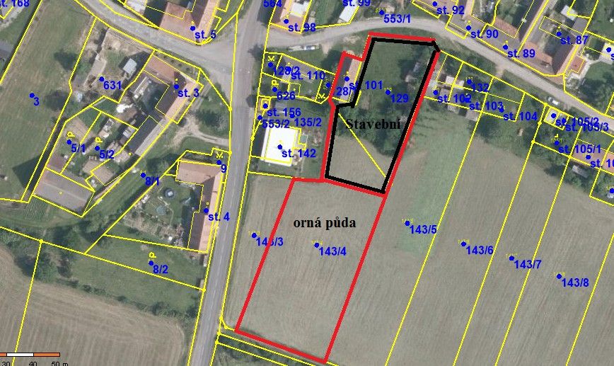 Prodej pozemek pro bydlení - Běhařovice, 4 412 m²