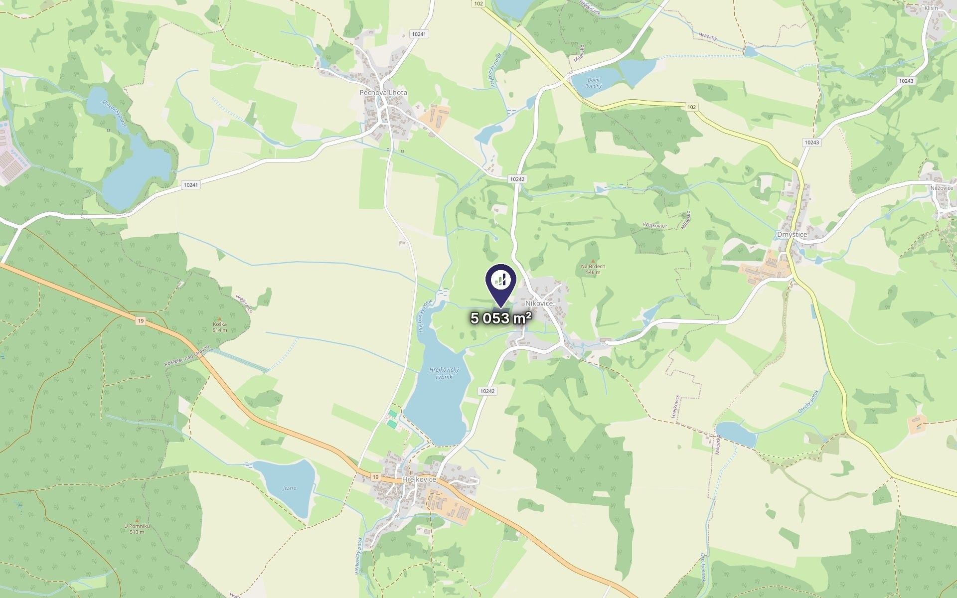Louka · 5 053 m² · Hrejkovice - 3