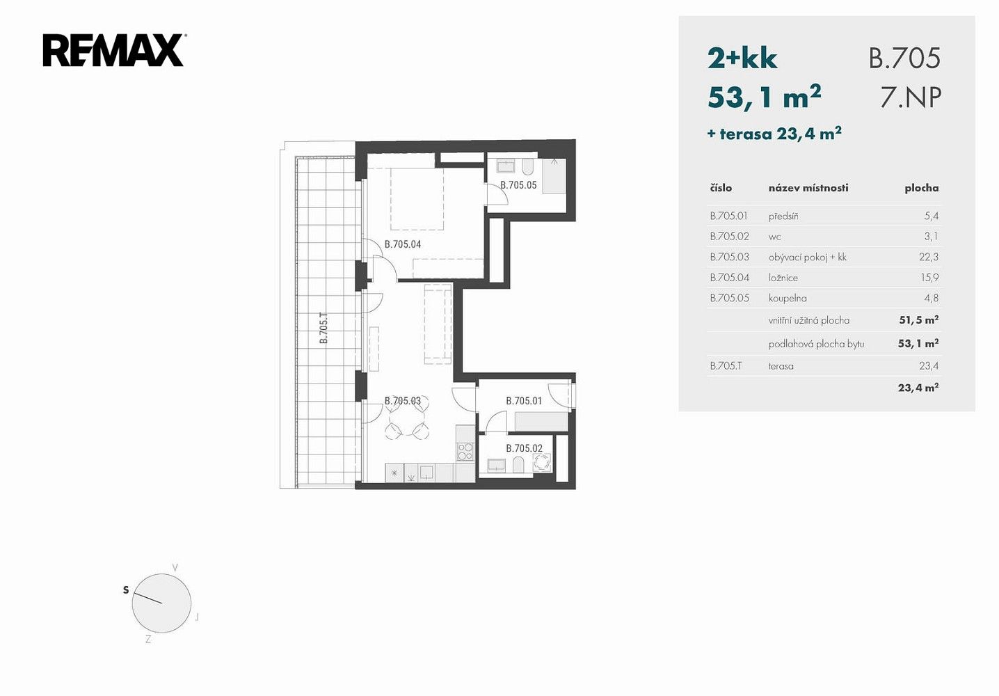 Byt 2+kk · 77 m² · Praha - Libeň, okres Praha 9, Hlavní město Praha - 3