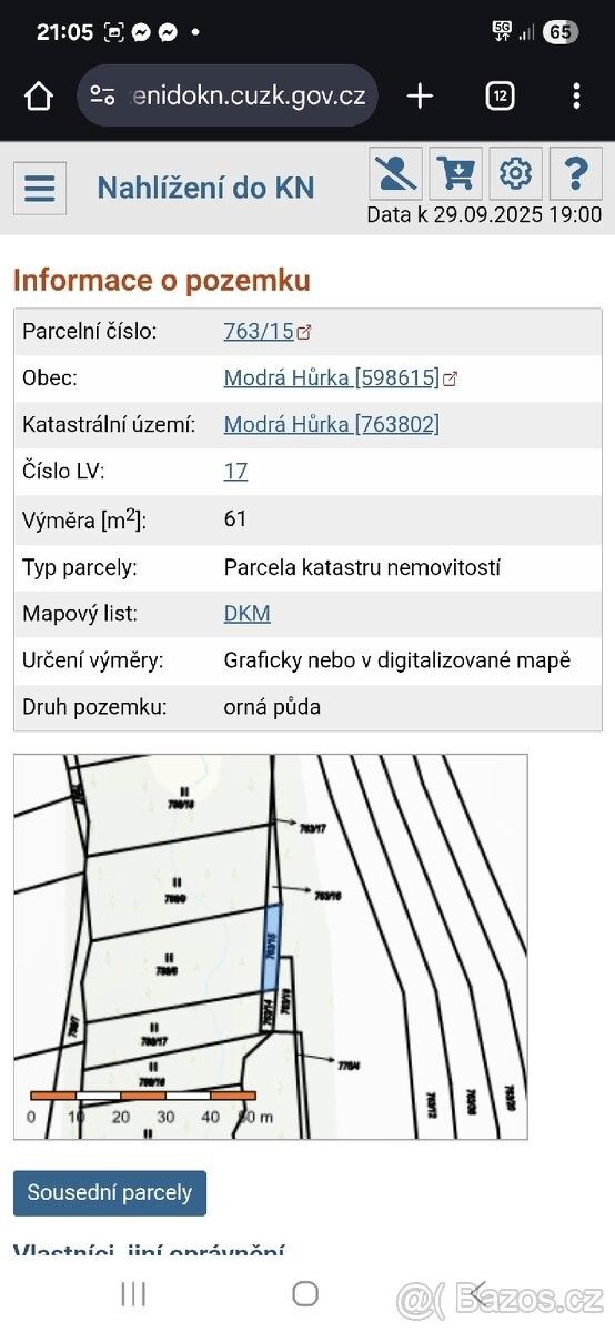 Prodej pozemek pro bydlení - Týn nad Vltavou, 375 01