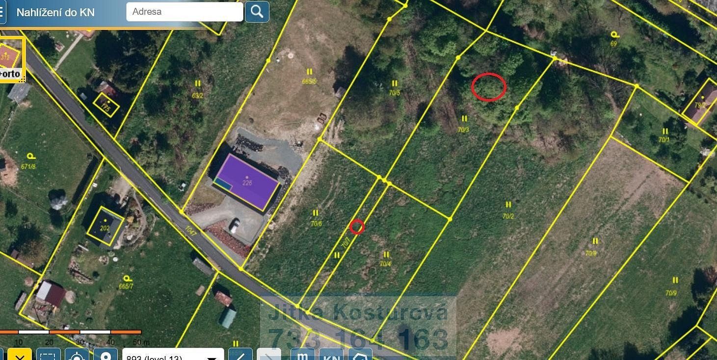 Pozemky pro bydlení, Hošťálkovy - Vraclávek, okres Bruntál - 1
